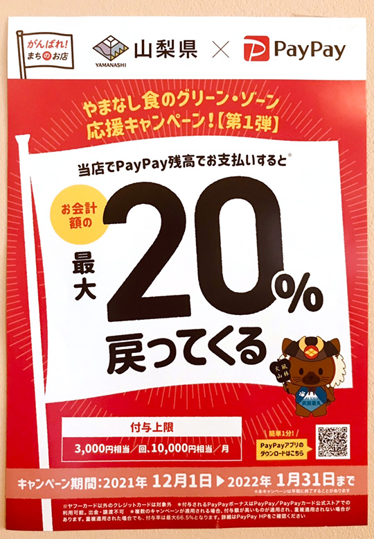 北杜市 paypay お得